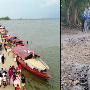 ১৪ কিলোমিটার ভাঙা সড়কে গ্রীষ্মে হেলেদুলে চলে গাড়ি, বর্ষায় নৌকা