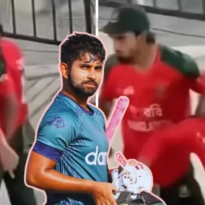 ম্যাচটি হেরে শামিম ভক্তদের সাথে জড়িত ছিলেন