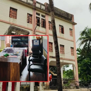 উত্তাল সাগর পেরিয়ে যেতে পারছে না শিক্ষক, সরকারি স্কুলের পাঠদান বন্ধ