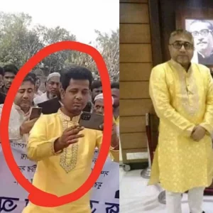 আওয়ামী লীগ নেতাদের সঙ্গে ফজর আলীর মিটিং-মিছিলের ছবি ভাইরাল
