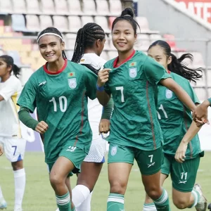 বাংলার মেয়েরা শ্রীলঙ্কা নেটওয়ার্কে 5 টি গোল দিয়ে শুরু করেছিল