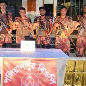 আড়াই কোটি টাকার স্বর্ণ ফেলে ভারতে পালালো চোরাকারবারি