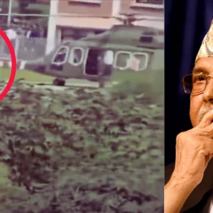 কাঠমান্ডু থেকে হেলিকপ্টারে কোথায় যাচ্ছেন ওলি