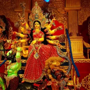 মহাষষ্ঠীতে দুর্গাপূজার মূল আনুষ্ঠানিকতা শুরু