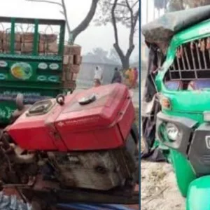 গাইবান্ধায় অটোরিকশা-ট্র্যাক্টরের সংঘর্ষে পুলিশ সদস্যের স্ত্রীসহ নিহত ২