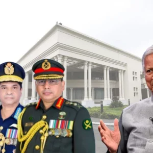 প্রধান উপদেষ্টার সঙ্গে বৈঠক করতে যমুনায় যাচ্ছেন তিন বাহিনীর প্রধান