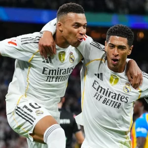 এমবাপ্পে জোড়া গোলে বড় জয় রিয়াল মাদ্রিদের