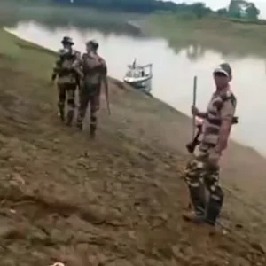 সিলেট সীমান্তে বাংলাদেশে ঢুকে বাঁশের খুঁটি উপড়ে ফেললো বিএসএফ