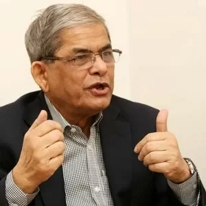 সরকারকে বেকায়দায় ফেলতে ও নির্বাচন বাধাগ্রস্ত করতেই বিএনপির প্রার্থীকে গুলি: মির্জা ফখরুল