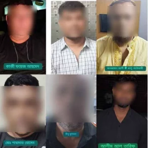 রাজধানীতে কার্যক্রম নিষিদ্ধ আওয়ামী লীগ ৬ নেতাকর্মী গ্রেপ্তার