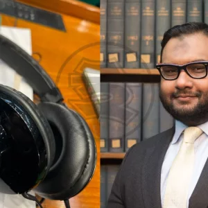 সংসদের নিম্নমানের হেডফোন ব্যবহার করে কান থেকে মাথা পর্যন্ত ব্যথা ধরেছে: ব্যারিস্টার আরমান