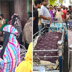 বরের বাড়ীতে ৯ মসজিদ থেকে আনা হয়েছে খাটিয়া, জুমার নামাজের পর দাফন