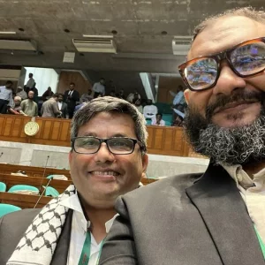 সংসদে টেবিল থাপড়িয়ে ডান হাত নাড়তে পারছি না, চিল্লাইয়ে বসে গেছে গলা: ব্যারিস্টার আরমান