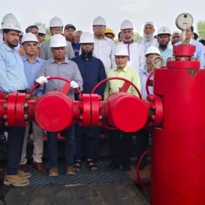 শ্রীকাইল গ্যাসক্ষেত্রের ৫ নম্বর কূপ উদ্বোধন, মজুত ৪০ বিলিয়ন ঘনফুট গ্যাস