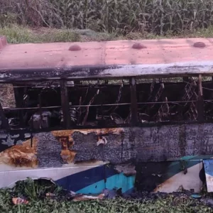 চাঁদপুরে ব্রিজের রেলিং ভেঙে খালে পড়লো বাস