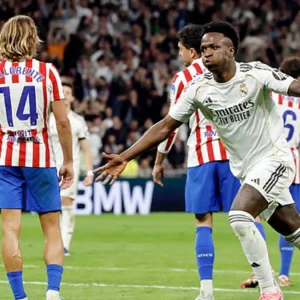 ভিনিসিয়ুসের জোড়া গোলে মাদ্রিদ ডার্বিতে রিয়ালের রোমাঞ্চকর জয়