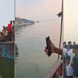 দৌলতদিয়ায় ফেরিতে ওঠার সময় যাত্রীবাহী বাস উল্টে নদীতে, হতাহতের শঙ্কা