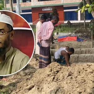 স্ত্রী-ছেলেমেয়েসহ মুফতি মমিনের দাফন হবে শ্বশুরবাড়িতে, পাশাপাশি খোঁড়া হচ্ছে ৪ কবর