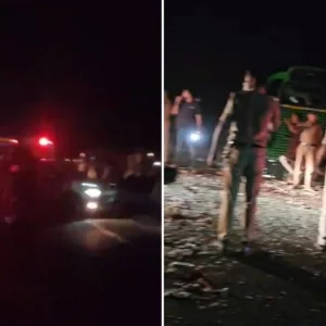 জনসভা থেকে ফেরার সময় বাস-ট্রাক সংঘর্ষ, হতাহত ৪৫