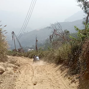 থানচির তিন্দু সড়ক এখন মরণফাঁদ