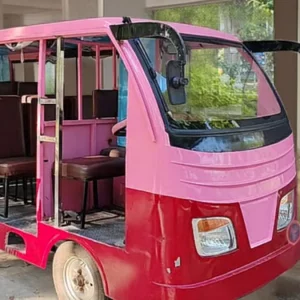 নিজেদের তৈরি বৈদ্যুতিক গাড়ি চলছে রুয়েটে, বিনা মূল্যে চড়তে পারবে ছাত্রীরা