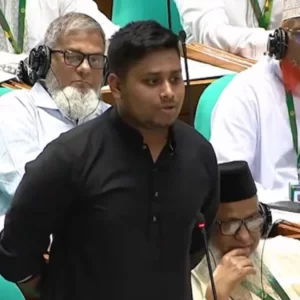 মানবাধিকার কমিশন আইন দিয়ে বিএনপি-জামায়াতকে দমন করা হয়েছে: সংসদে হাসনাত