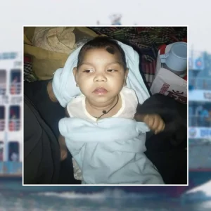 লঞ্চে শিশুকে রেখে উধাও ‘বাবা’