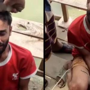 চুরির অভিযোগে যুবকের হাত বেঁধে কাটা হলো চুল