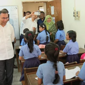 রাজধানীর বিয়াম ল্যাবরেটরি স্কুল পরিদর্শন করলেন প্রধানমন্ত্রী