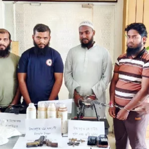 রাজধানীতে জঙ্গি সন্দেহে চারজন গ্রেপ্তার, অস্ত্র-ড্রোন-জিহাদি বই উদ্ধার