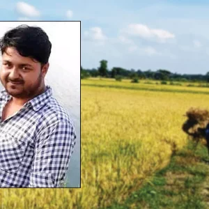 বৈদ্যুতিক তার জড়ানো অবস্থায় ফসলি মাঠে মিললো যুবকের মরদেহ