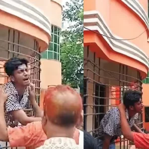 গ্রিলে আটকে চোরের চিৎকার— ‘স্যার আমি বের হতে পারছি না’