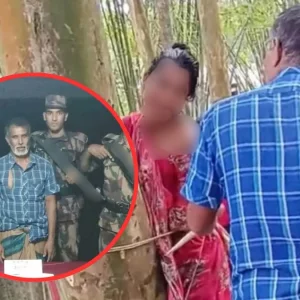 চুরির অভিযোগে স্ত্রীকে গাছে বেঁধে পেটানো সেই স্বামী ইয়াবাসহ গ্রেপ্তার