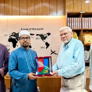 শিবির সভাপতির সঙ্গে পাকিস্তান জামায়াত নেতার সাক্ষাৎ