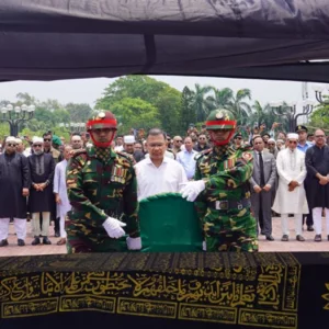 সাবেক প্রতিমন্ত্রী মিজানুর রহমান সিনহার জানাজায় প্রধানমন্ত্রীর অংশগ্রহণ 