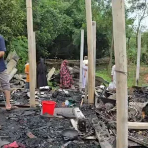 ভালুকায় আগুনে পুড়ে ছাই সাত বসতঘর