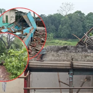 ঝড়ে লন্ডভন্ড পুরো এলাকা, ভেঙেছে দেয়াল-উড়ে গেছে চাল