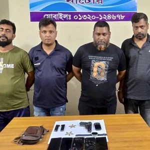 পিস্তল-গুলিসহ যুবদল নেতা সোনামনি গ্রেপ্তার