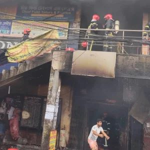 বিজয় সরণির কলমিলতা বাজারের আগুন নিয়ন্ত্রণে
