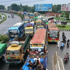 ঢাকা-টাঙ্গাইল-যমুনা সেতু মহাসড়কে ৬০ কিলোমিটার যানজট