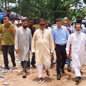 নারায়ণগঞ্জে খালেদা জিয়ার ভিত্তিপ্রস্তর স্থাপন করা সেতু এলাকা পরিদর্শন করল চীনা প্রতিনিধি দল