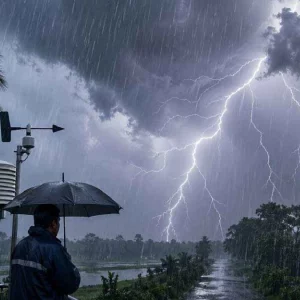 সন্ধ্যা ৬টার মধ্যে ১২ জেলায় বজ্রবৃষ্টির আভাস, নদীবন্দরে সতর্কতা