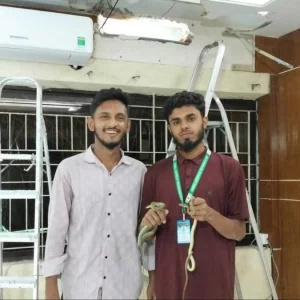 বরিশাল ডিআইজি কার্যালয়ে জোড়া কালনাগিনী উদ্ধার