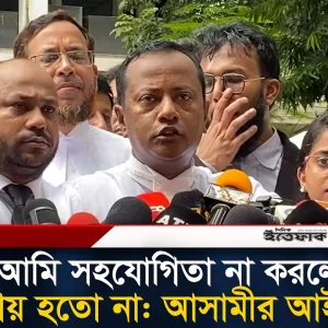 আমি সহযোগিতা না করলে দ্রুত রায় হতো না : আসামীর আইনজীবী