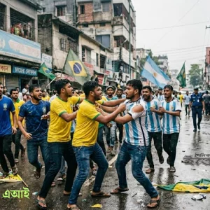 চট্টগ্রামে ব্রাজিল-আর্জেন্টিনা সমর্থকদের সংঘর্ষে আহত ৪