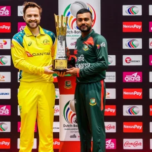 প্রথম ওয়ানডেতে অস্ট্রেলিয়ার বিপক্ষে ব্যাটিংয়ে বাংল
