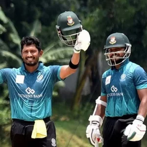১২ ছক্কায় পারভেজ ইমনের ১৫০, বিজয় থামলেন ১৪১ রানে