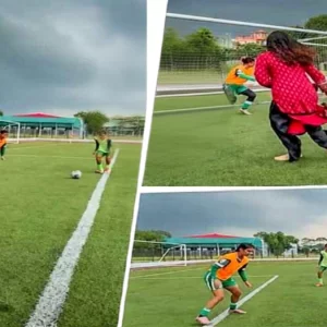 বাঁ পায়ে গোল করে চমক দেখালেন জাইমা রহমান 