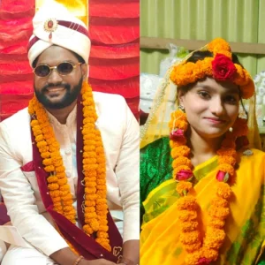 টাঙ্গাইলে যমজ ভাইয়ের সঙ্গে বিয়ের পিঁড়িতে যমজ বোন