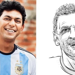 মেসির ‘নিখুঁত’ ছবি এঁকে প্রশংসায় ভাসছেন চঞ্চল চৌধুরী